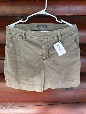 Level 99 Women’s Olive Green Tencel Shorts